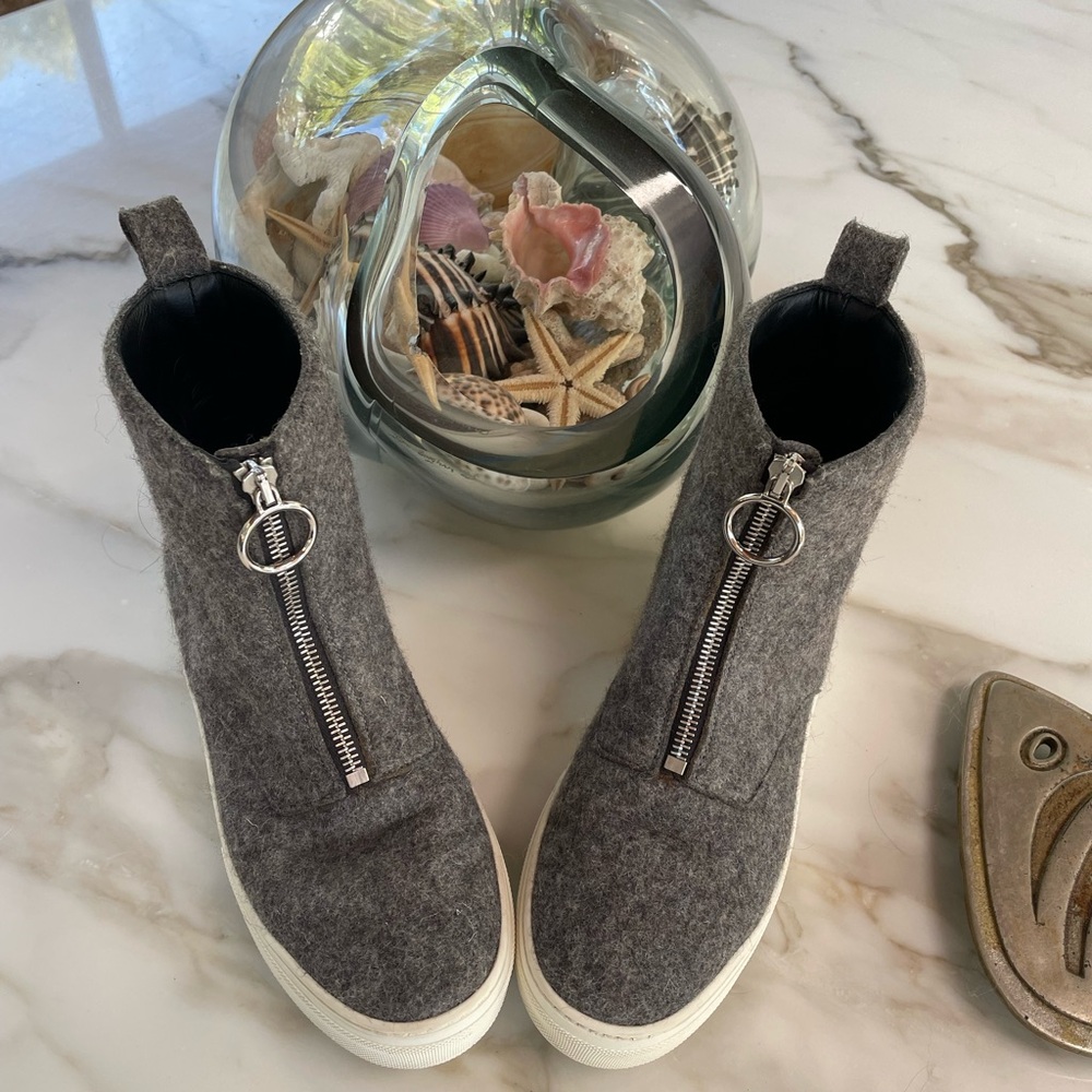 CELINE PARIS ZIP FRONT HIGH TOPS!